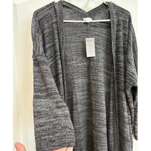 NWT J. Jill Pure Jill Women S Linen Blend 3/4 Sleeve Long Open Front Cardigan - Picture 3 of 8